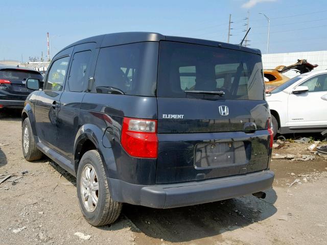 5J6YH28718L003258 - 2008 HONDA ELEMENT EX BLACK photo 3