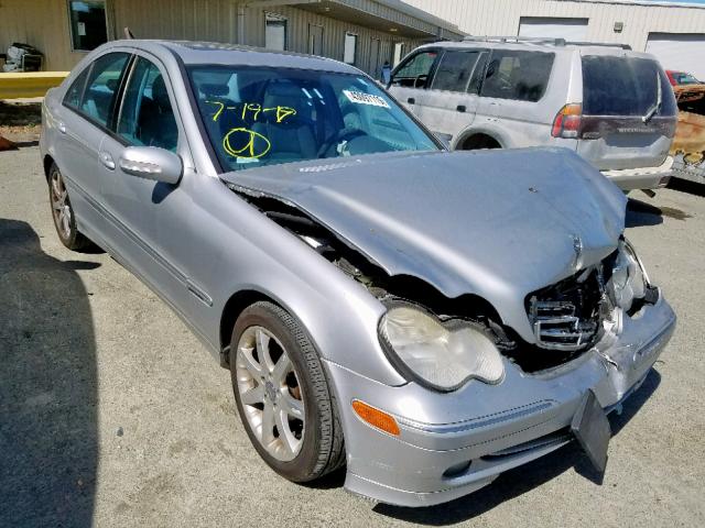 WDBRF40J74F477113 - 2004 MERCEDES-BENZ C 230K SPO SILVER photo 1