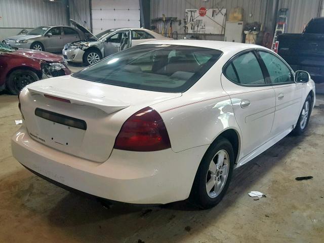 2G2WP522051280374 - 2005 PONTIAC GRAND PRIX WHITE photo 4