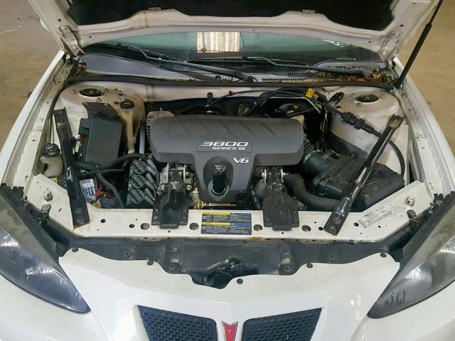 2G2WP522051280374 - 2005 PONTIAC GRAND PRIX WHITE photo 7
