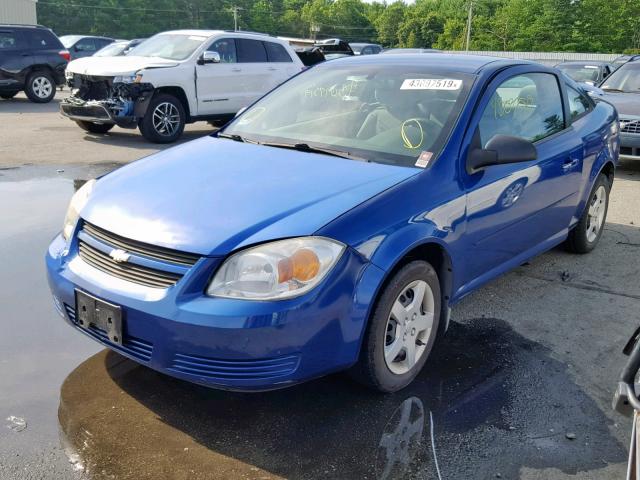 1G1AK12F657604942 - 2005 CHEVROLET COBALT BLUE photo 2