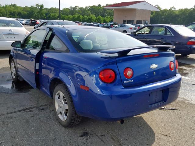 1G1AK12F657604942 - 2005 CHEVROLET COBALT BLUE photo 3