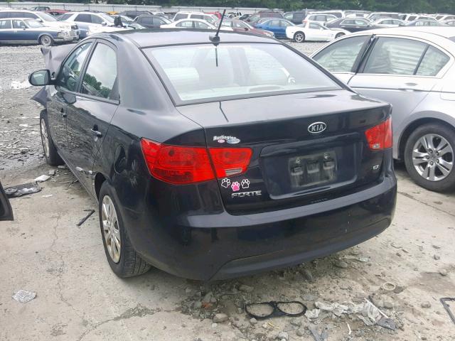 KNAFU4A2XC5495091 - 2012 KIA FORTE EX BLACK photo 3