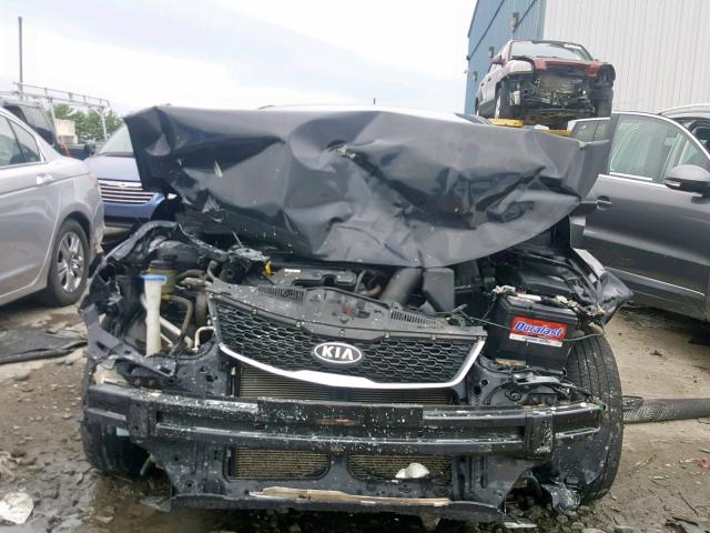 KNAFU4A2XC5495091 - 2012 KIA FORTE EX BLACK photo 9