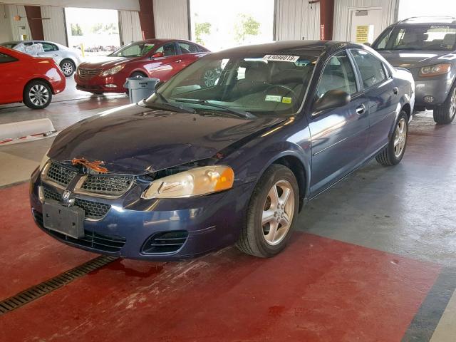 1B3EL46XX6N175796 - 2006 DODGE STRATUS SX BLUE photo 2