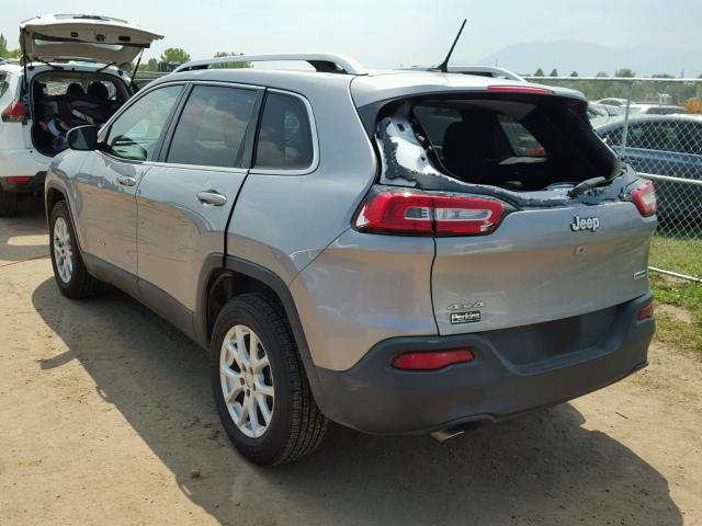 1C4PJMCB8GW213270 - 2016 JEEP CHEROKEE L SILVER photo 3