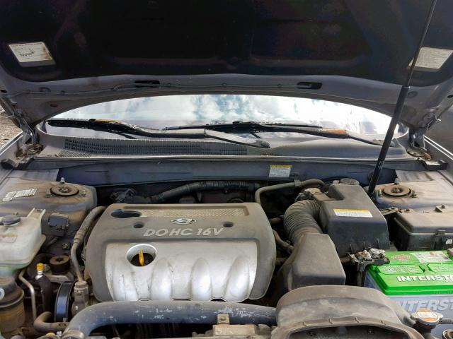 KMHET46C96A118939 - 2006 HYUNDAI SONATA GL SILVER photo 7