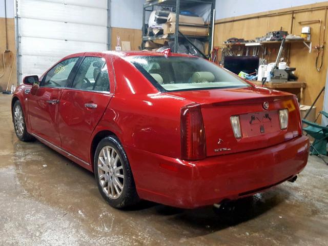 1G6DW6ED0B0160688 - 2011 CADILLAC STS LUXURY RED photo 3