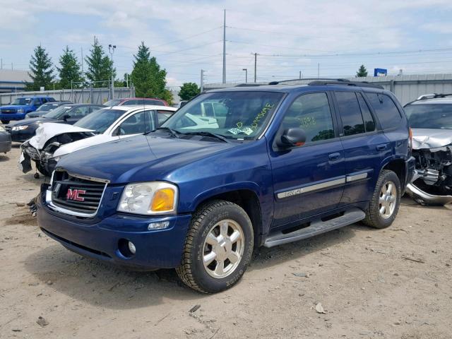 1GKDT13S032332156 - 2003 GMC ENVOY BLUE photo 2