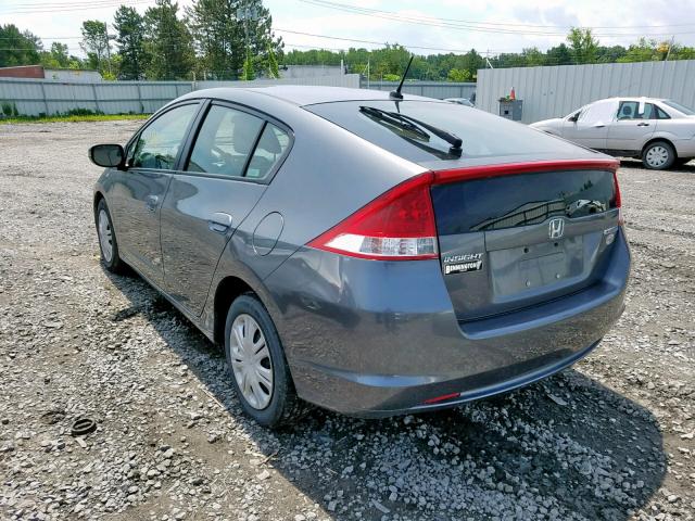 JHMZE2H37BS012798 - 2011 HONDA INSIGHT GRAY photo 3