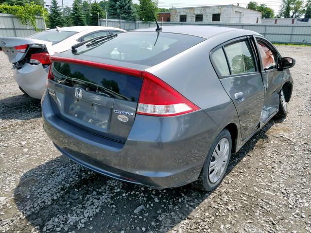 JHMZE2H37BS012798 - 2011 HONDA INSIGHT GRAY photo 4