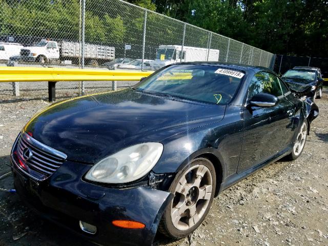 JTHFN48Y320003862 - 2002 LEXUS SC 430 BLACK photo 2