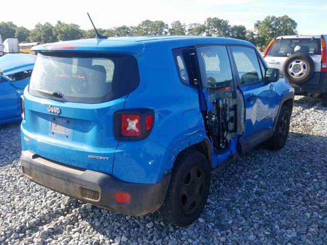 ZACCJAAH4FPC10611 - 2015 JEEP RENEGADE S 蓝色 照片 4