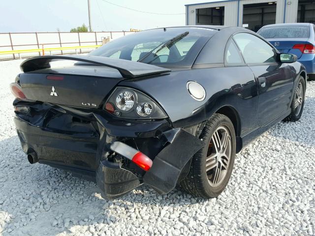 4A3AC74HX3E036304 - 2003 MITSUBISHI ECLIPSE GT BLACK photo 4