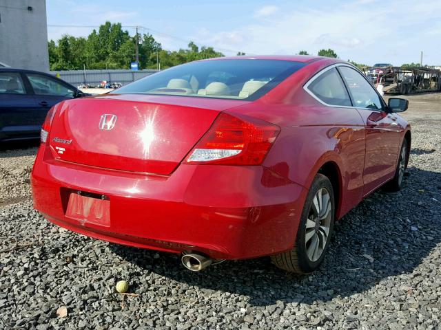 1HGCS1B35BA014785 - 2011 HONDA ACCORD LX- RED photo 4