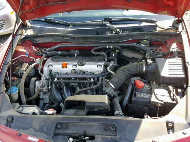 1HGCS1B35BA014785 - 2011 HONDA ACCORD LX- RED photo 7