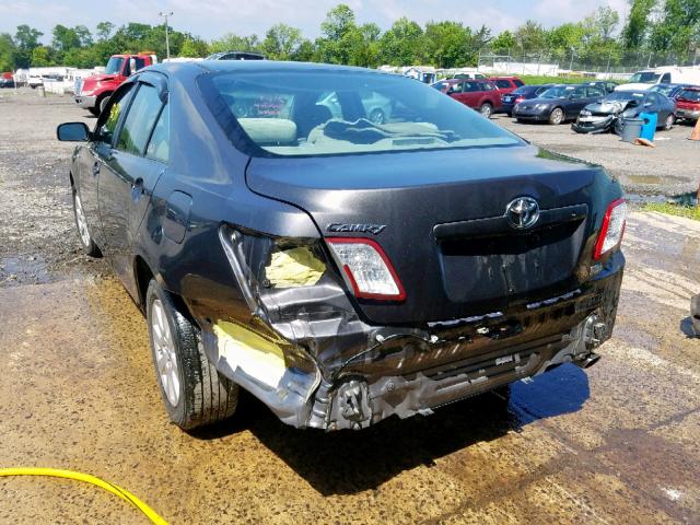 4T1BB46K49U075871 - 2009 TOYOTA CAMRY HYBR GRAY photo 3