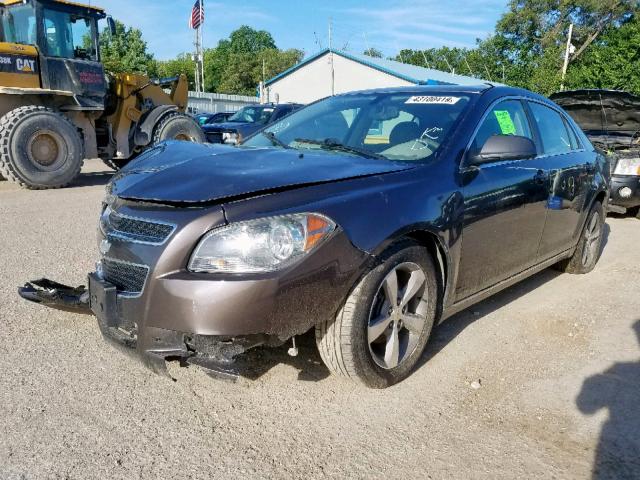 1G1ZC5E13BF222697 - 2011 CHEVROLET MALIBU 1LT GRAY photo 2