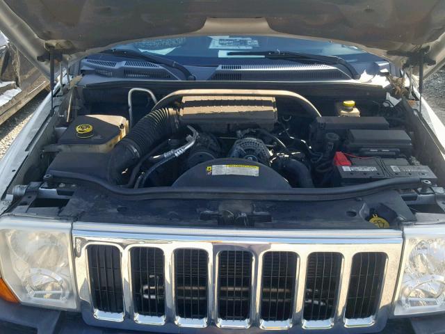 1J8HG48K67C684940 - 2007 JEEP COMMANDER SILVER photo 7