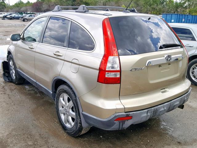 JHLRE38727C014716 - 2007 HONDA CR-V EXL GOLD photo 3