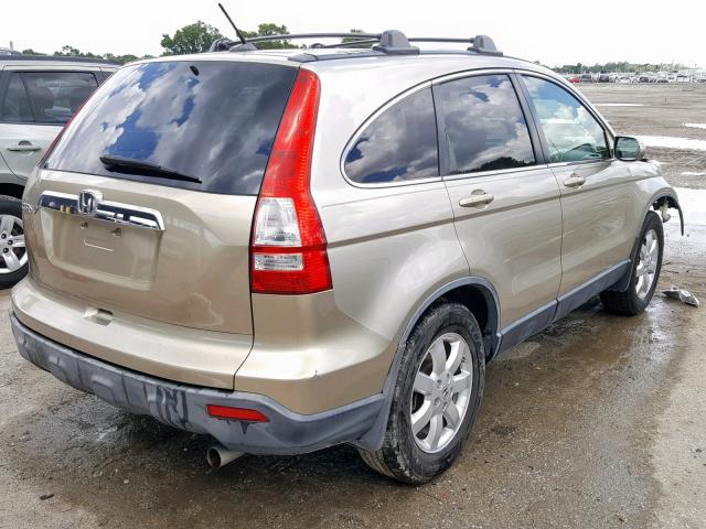 JHLRE38727C014716 - 2007 HONDA CR-V EXL GOLD photo 4