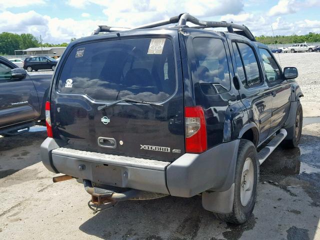 5N1ED28Y51C537006 - 2001 NISSAN XTERRA XE BLACK photo 4