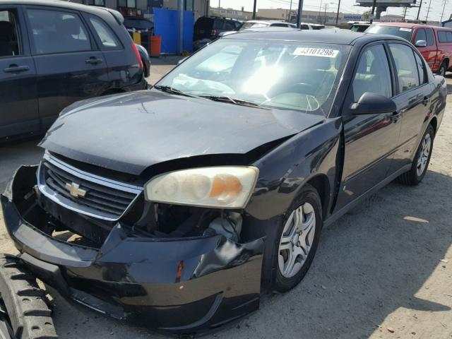 1G1ZS53826F254257 - 2006 CHEVROLET MALIBU LS შავი ფოტო 2