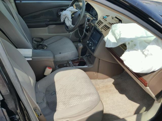 1G1ZS53826F254257 - 2006 CHEVROLET MALIBU LS შავი ფოტო 5