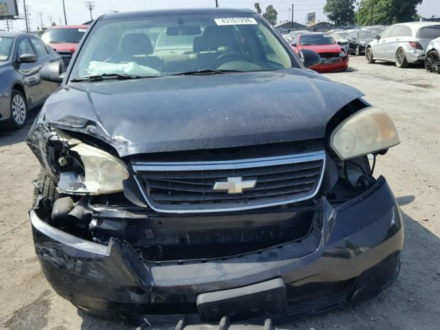 1G1ZS53826F254257 - 2006 CHEVROLET MALIBU LS შავი ფოტო 9