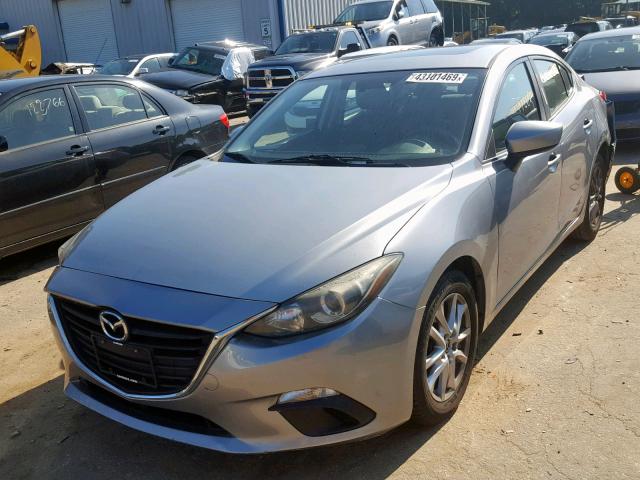 JM1BM1V76E1135610 - 2014 MAZDA 3 TOURING SILVER photo 2