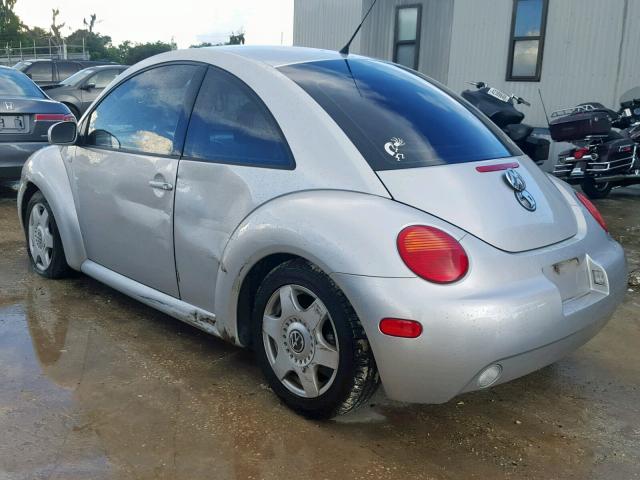 3VWCB21C91M465447 - 2001 VOLKSWAGEN NEW BEETLE SILVER photo 3