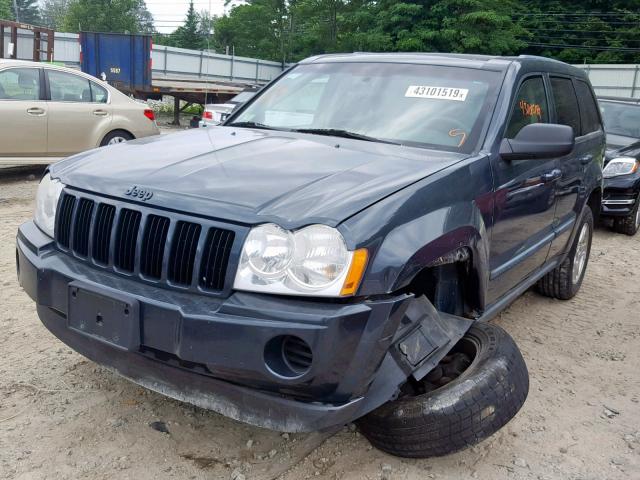 1J8GR48K27C658471 - 2007 JEEP GRAND CHER BLUE photo 2