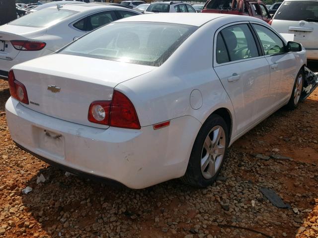 1G1ZA5EU9CF246343 - 2012 CHEVROLET MALIBU LS WHITE photo 4