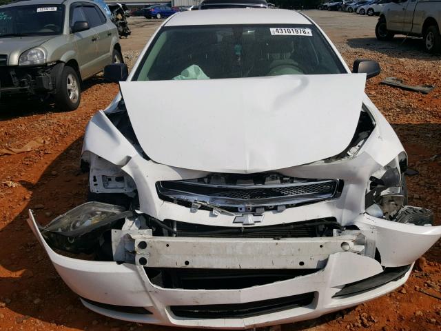 1G1ZA5EU9CF246343 - 2012 CHEVROLET MALIBU LS WHITE photo 9