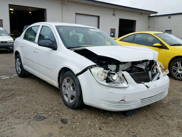 1G1AK52F957580515 - 2005 CHEVROLET COBALT WHITE photo 1