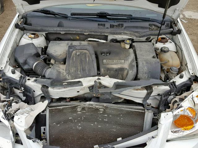 1G1AK52F957580515 - 2005 CHEVROLET COBALT WHITE photo 7