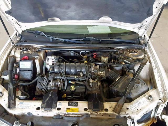 2G1WF55K319271277 - 2001 CHEVROLET IMPALA WHITE photo 7