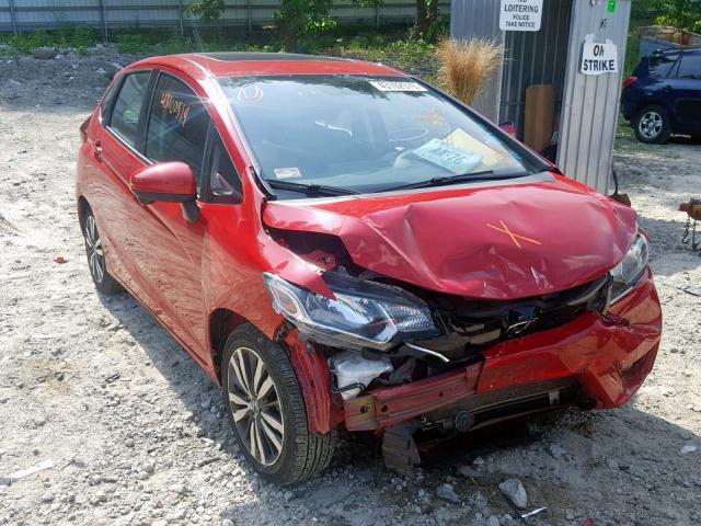 3HGGK5H86FM713430 - 2015 HONDA FIT EX RED photo 1