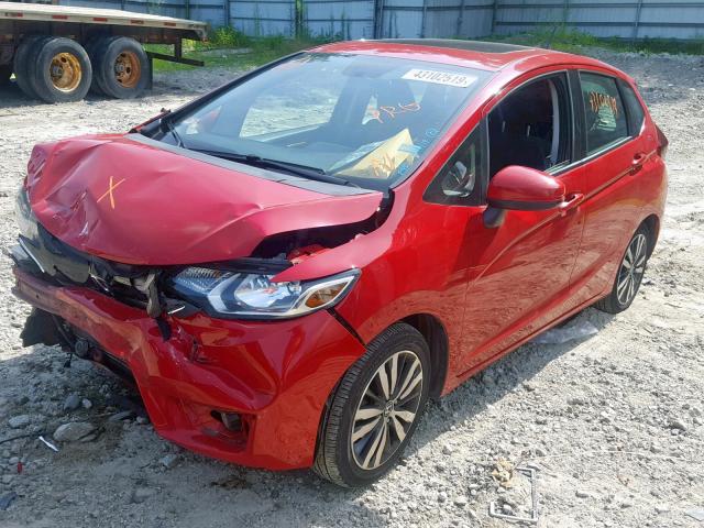 3HGGK5H86FM713430 - 2015 HONDA FIT EX RED photo 2