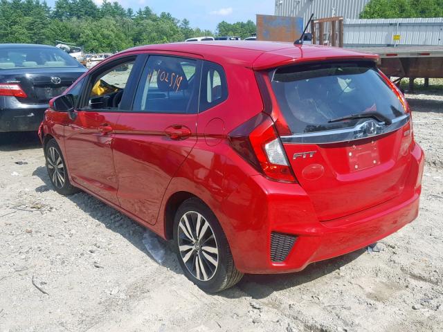 3HGGK5H86FM713430 - 2015 HONDA FIT EX RED photo 3