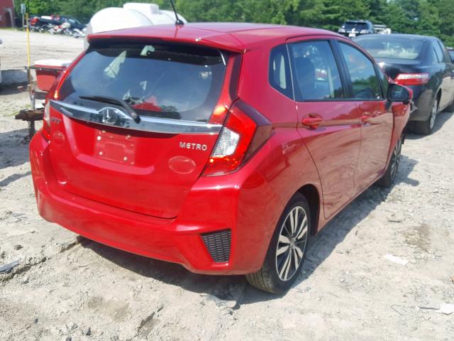 3HGGK5H86FM713430 - 2015 HONDA FIT EX RED photo 4