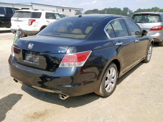 1HGCP36888A065015 - 2008 HONDA ACCORD EXL BLACK photo 4