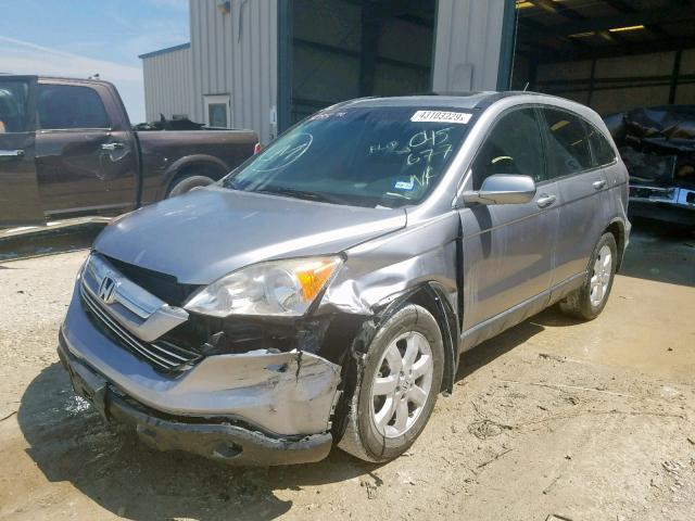 JHLRE38768C045677 - 2008 HONDA CR-V EXL SILVER photo 2