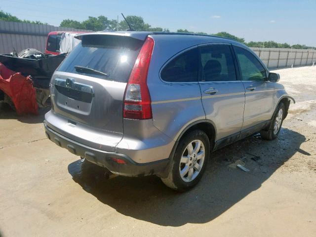 JHLRE38768C045677 - 2008 HONDA CR-V EXL SILVER photo 4