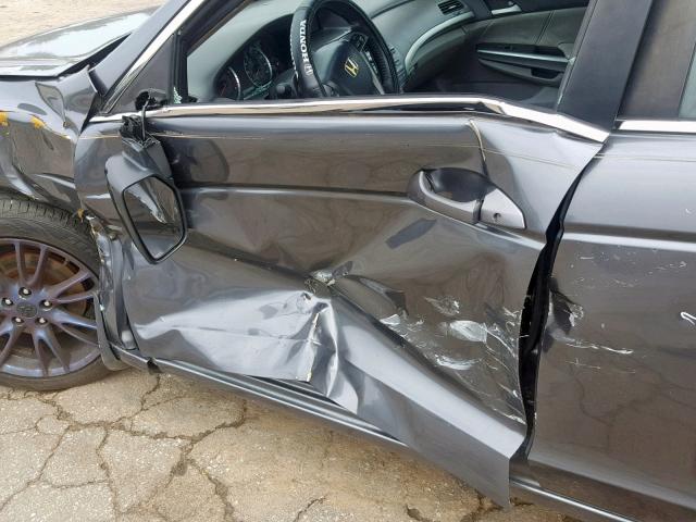 1HGCP26818A139367 - 2008 HONDA ACCORD EXL GRAY photo 10