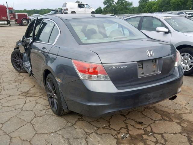 1HGCP26818A139367 - 2008 HONDA ACCORD EXL GRAY photo 3