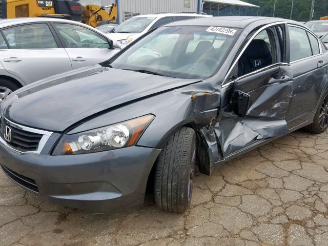 1HGCP26818A139367 - 2008 HONDA ACCORD EXL GRAY photo 9