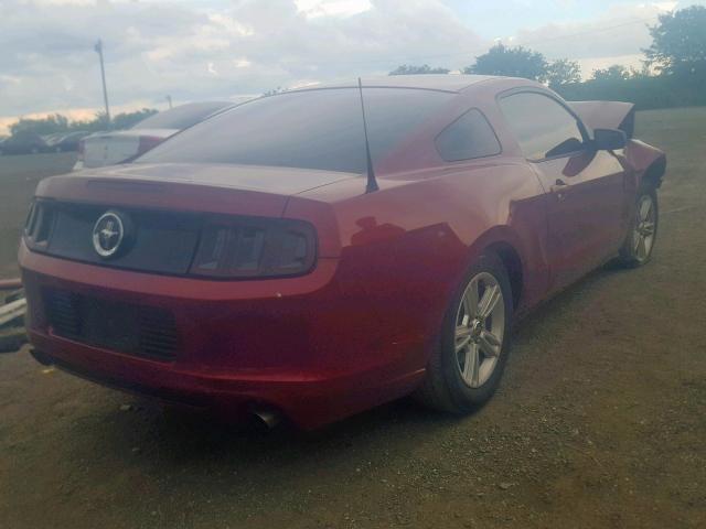 1ZVBP8AM5E5287198 - 2014 FORD MUSTANG RED photo 4