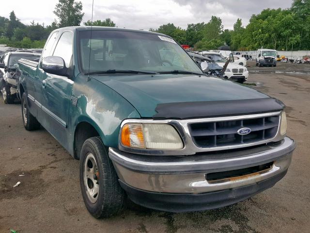 1FTZX1764WNC08090 - 1998 FORD F150 GREEN photo 1