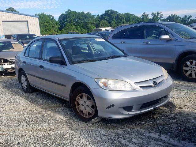 2HGES16354H540762 - 2004 HONDA CIVIC DX V SILVER photo 1